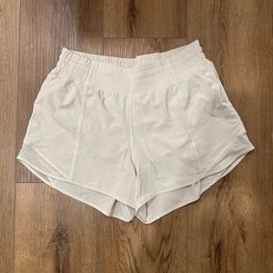 Lululemon Athletica Cream Athletic Shorts